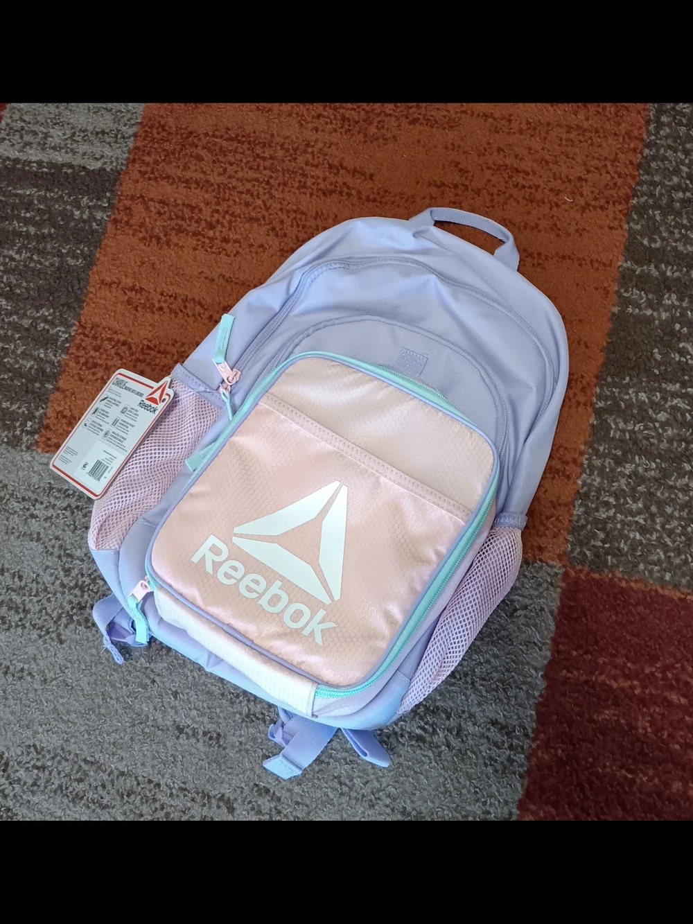 Brand New Reebok 24L Pastel Backpack & Matching Lunch Tote